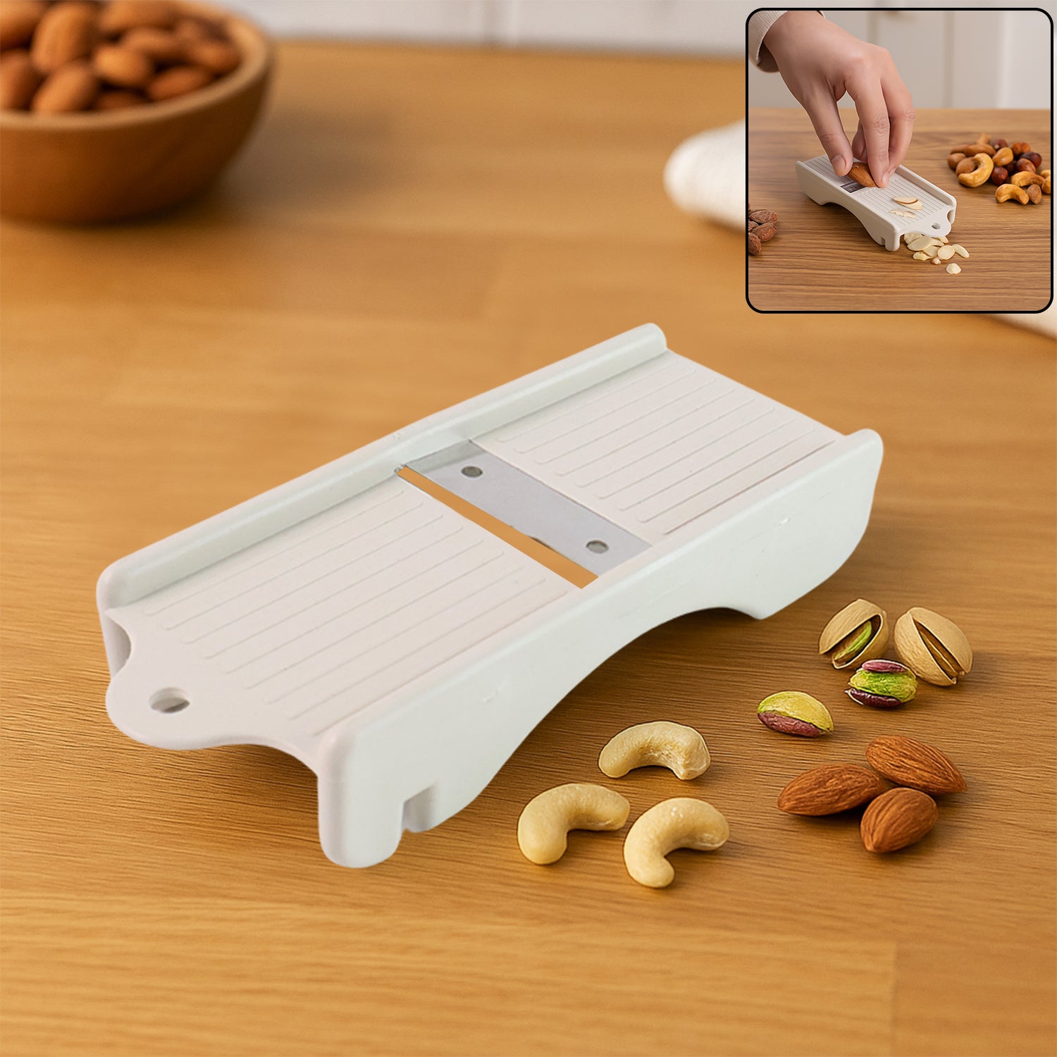 Liger Multipurpose Dry Fruit Slicer  Ginger (1 Pc) Liger Multipurpose Dry Fruit Slicer  Ginger (1 Pc)